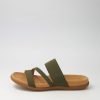 GABOR Rachie Olive Elastic Sandals | Comfort