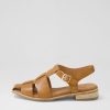 DJANGO & JULIETTE Agotary Tan Leather Flat Shoes | Flats