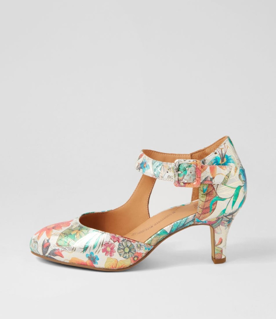 ZIERA Timon Xw Spring Garden Leather Heels | Heels