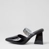 DJANGO & JULIETTE Hallams Black Patent Leather Heels | Heels