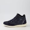 GEOX D Myria A Navy Blue Suede Leather Sneakers | Comfort