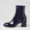 DJANGO & JULIETTE Werdy Saphire Patent Leather Chelsea Boots | Boots