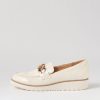 TOP END Ozama Ivory Patent Leather Loafers | Loafers