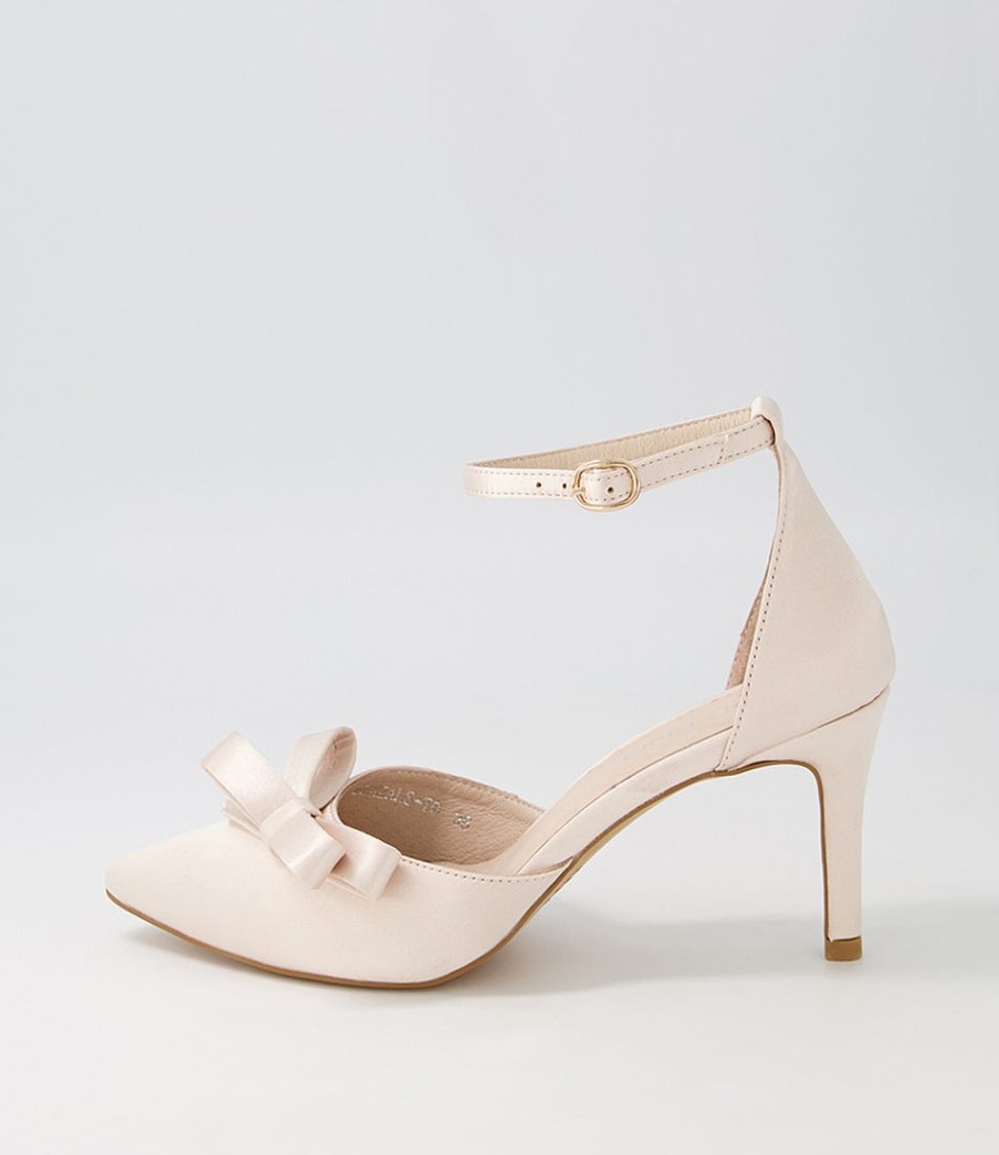 TOP END Benzals Nude Satin Heels | Heels