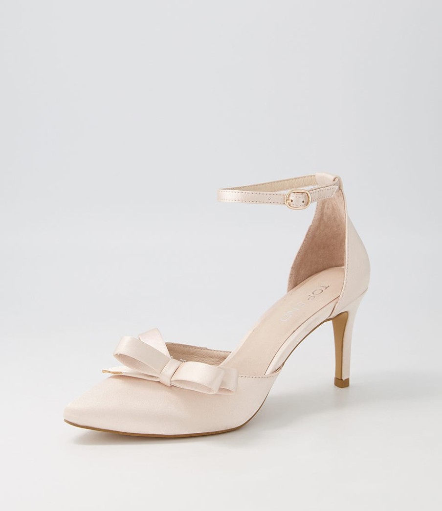 TOP END Benzals Nude Satin Heels | Heels