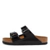 BIRKENSTOCK Arizona Black Patent Birko-Flor Slides | Comfort