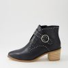 DJANGO & JULIETTE Hommes Black Natural Heel Leather Ankle Boots | Boots