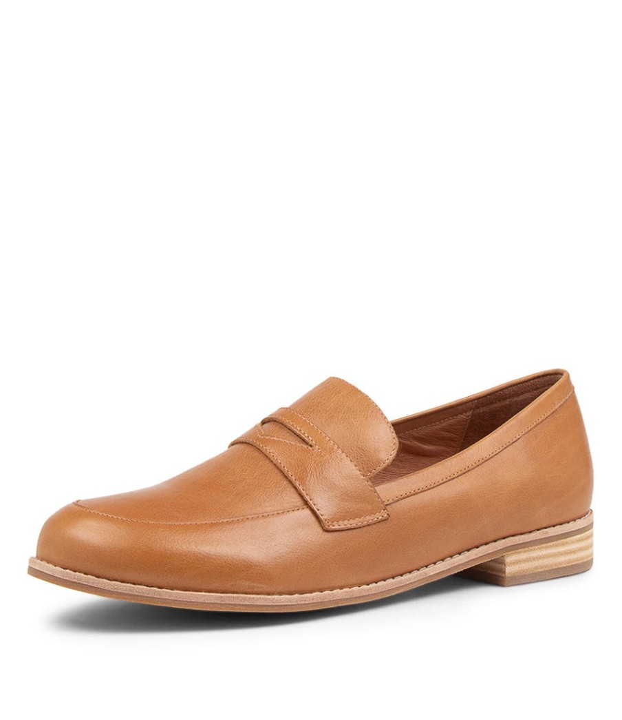 DJANGO & JULIETTE Avetta Lrg Tan Leather | Loafers