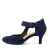 ZIERA Timon Xw Navy Suede | Heels