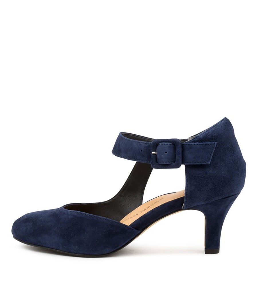 ZIERA Timon Xw Navy Suede | Heels