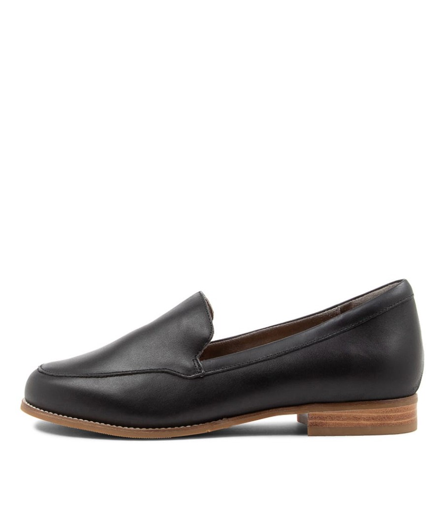 ZIERA Taded Xf Black Leather Loafers | Loafers