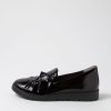 ZIERA Miless W Black Patent Leather Loafers | Loafers