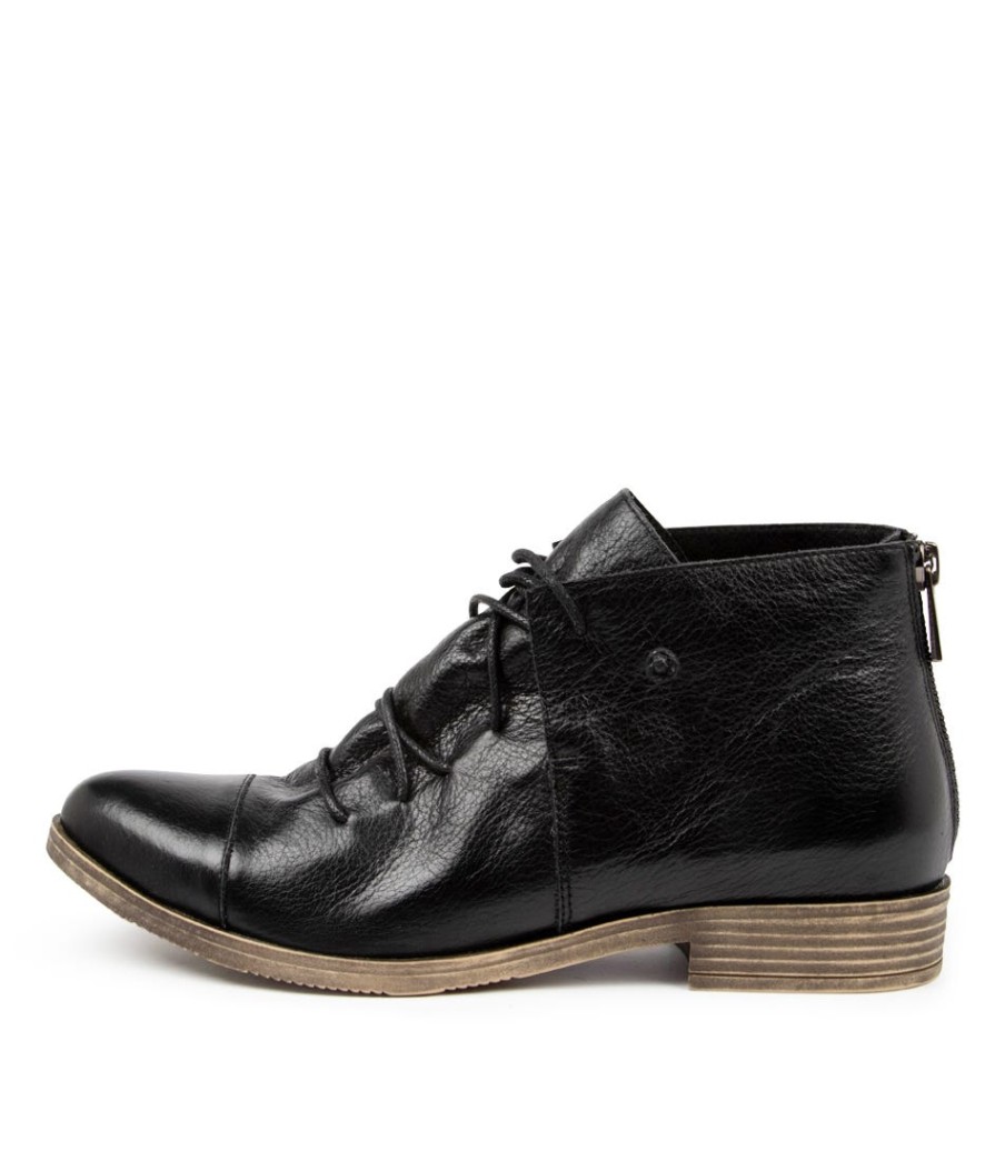 DJANGO & JULIETTE Kayley Black Leather | Boots