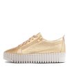 DJANGO & JULIETTE Bump Gold Croco Leather Sneakers Ws | Sneakers