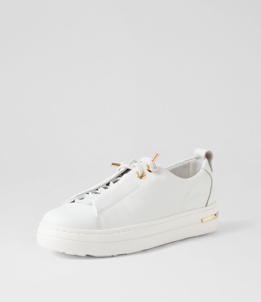 DJANGO & JULIETTE Wattel White Leather Sneakers | Sneakers