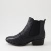 DIANA FERRARI Zuri Black Leather Ankle Boots | Boots