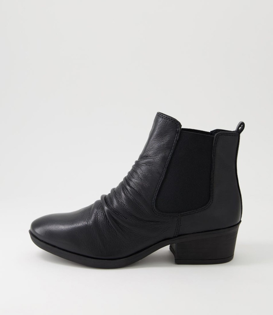 DIANA FERRARI Zuri Black Leather Ankle Boots | Boots