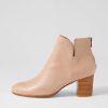 DJANGO & JULIETTE Duriel Cafe Natural Heel Leather Ankle Boots | Boots