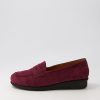 SUPERSOFT Punis Wine Suede Loafers | Loafers