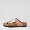 BIRKENSTOCK Gizeh Sfb Old Rose Nubuck Thongs | Comfort