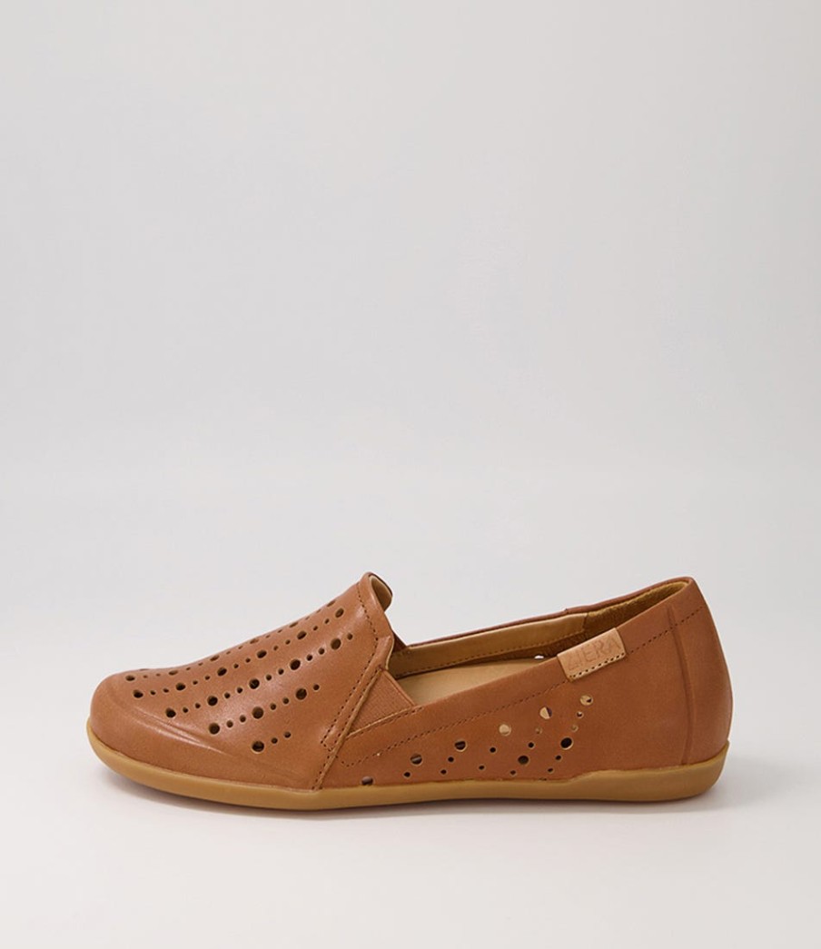 ZIERA Lagos W Tan Leather Loafers | Loafers