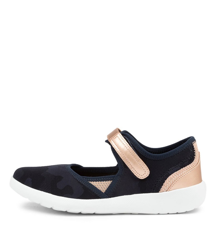 ZIERA Ushery Xf Navy-Rose Gold | Sneakers