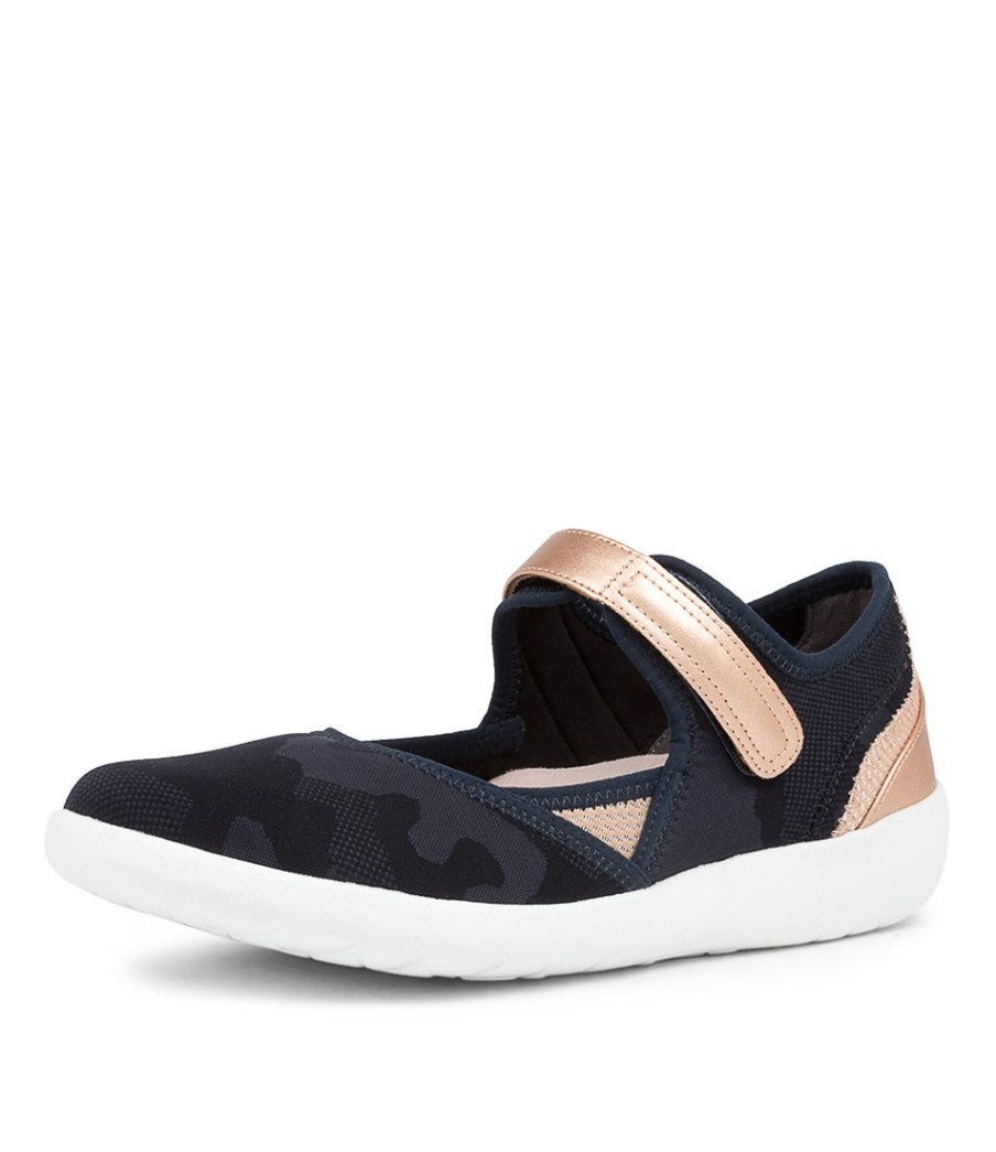 ZIERA Ushery Xf Navy-Rose Gold | Sneakers