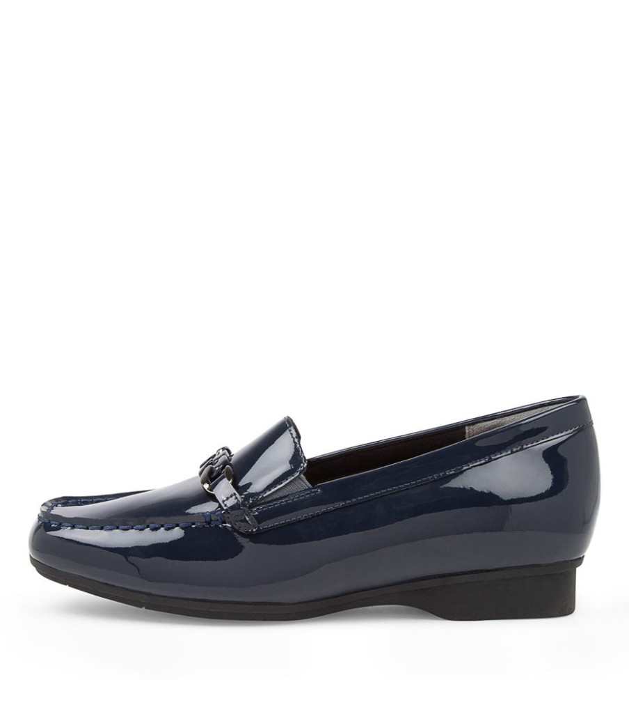 ZIERA Fenders Xf Navy Patent Leather Loafer | Loafers