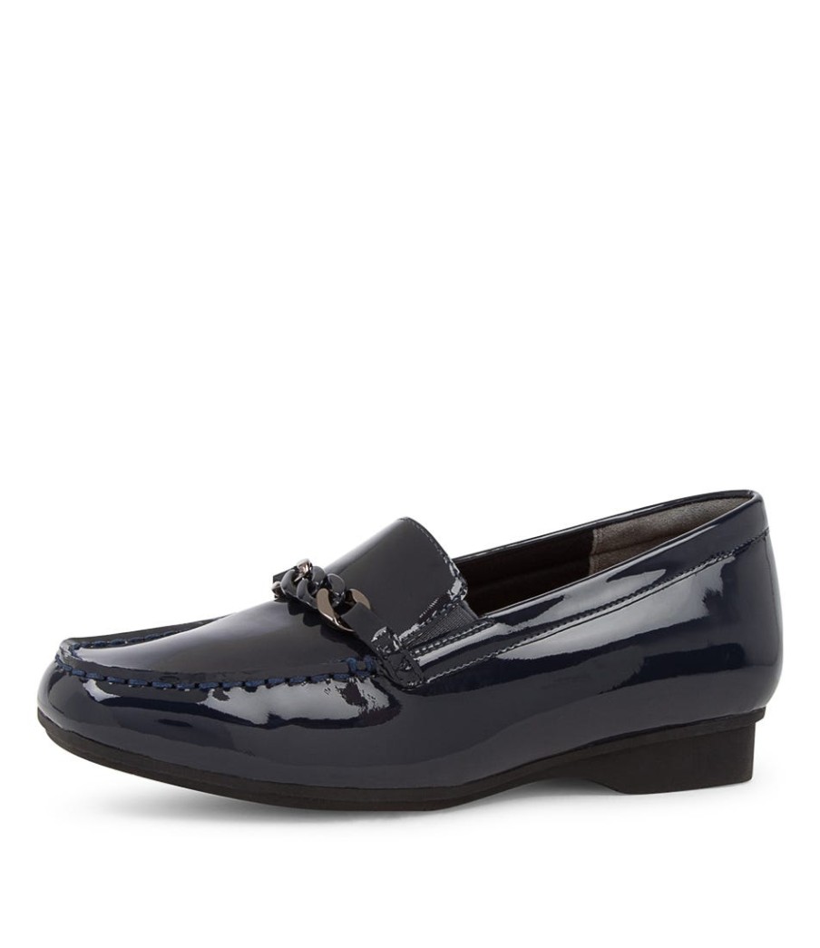 ZIERA Fenders Xf Navy Patent Leather Loafer | Loafers