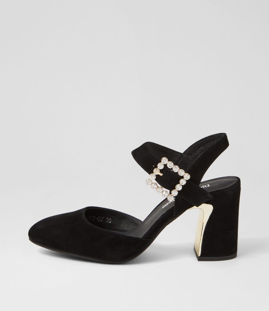 DJANGO & JULIETTE Kalsey Black Suede Heels | Heels