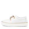 DJANGO & JULIETTE Filpy White Leather Sneakers | Flats