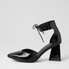 DJANGO & JULIETTE Hitany Black Patent Leather Heels | Heels