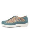 ZIERA Allsorts Xw Blue White Multi Flat Shoes | Comfort