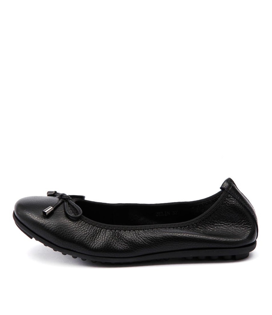 DJANGO & JULIETTE Belin Black Leather | Flats