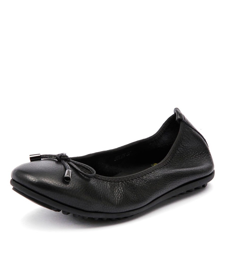 DJANGO & JULIETTE Belin Black Leather | Flats