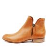 DJANGO & JULIETTE Faye Dk Tan Leather | Boots