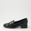 DJANGO & JULIETTE Velam Black Patent Leather Heels | Loafers