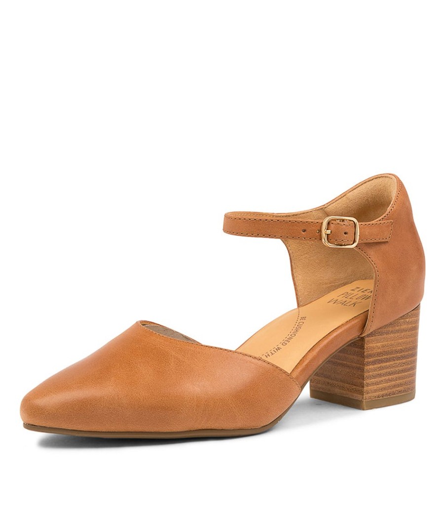 ZIERA Vitor W Tan Leather | Heels