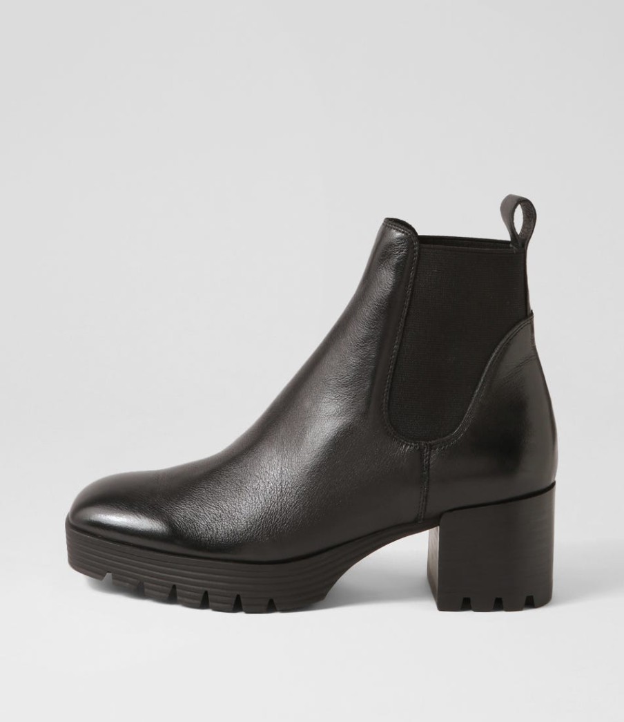 DJANGO & JULIETTE Dunkan Black Suede Chelsea Boots | Boots