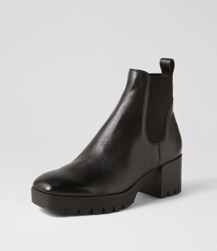 DJANGO & JULIETTE Dunkan Black Suede Chelsea Boots | Boots