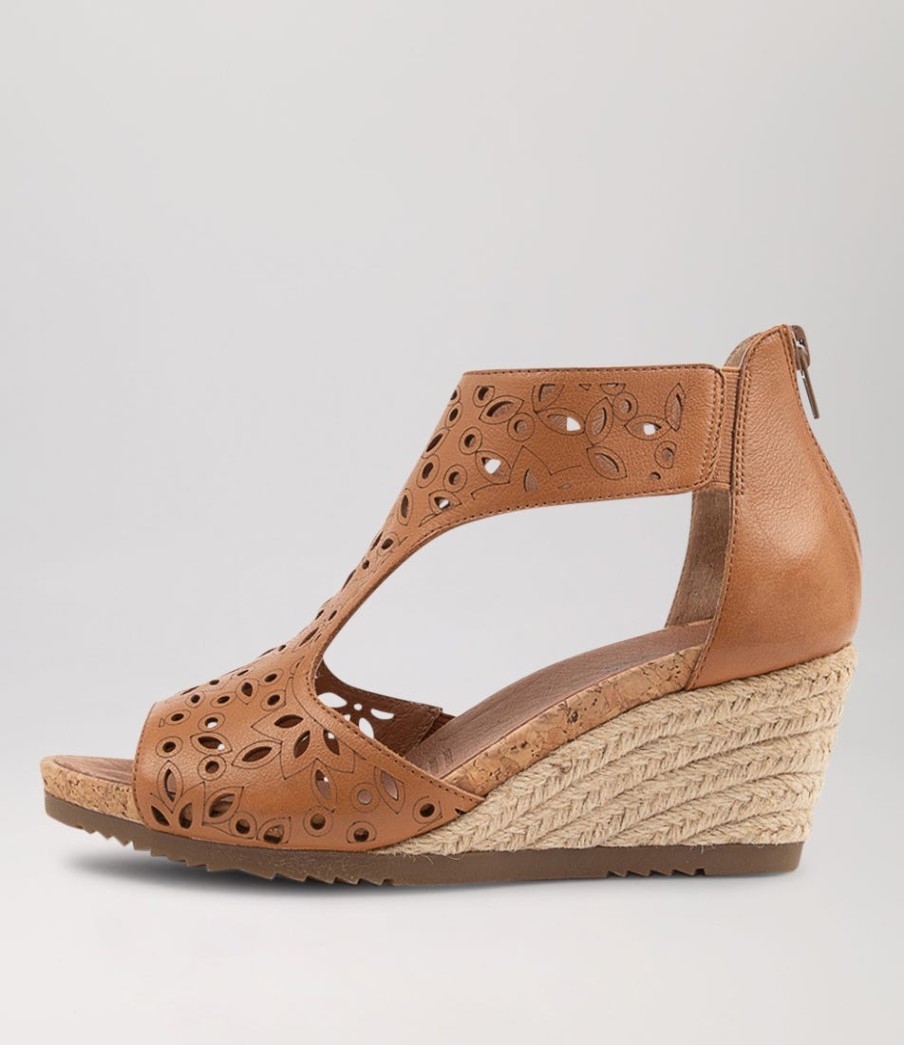 SUPERSOFT Albert Dark Tan Leather Espadrilles | Espadrilles