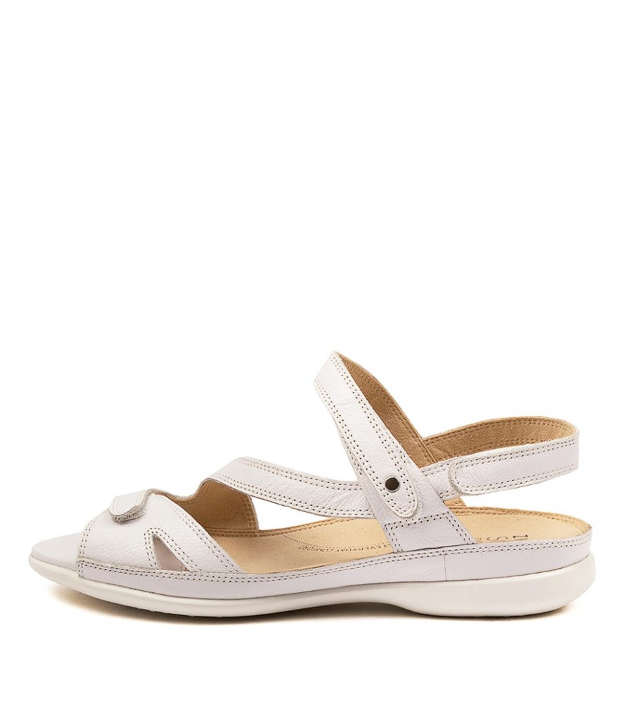 ZIERA Belta W White Leather | Wedges