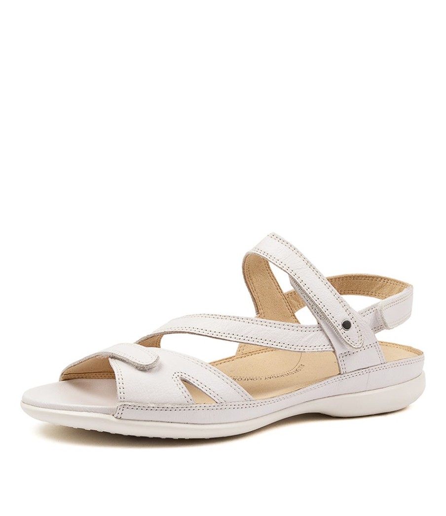 ZIERA Belta W White Leather | Wedges