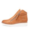 TOP END Opal Tan Leather Fur Ankle Boots | Boots