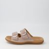 GABOR Raum Leinen Nubuck Slides | Comfort