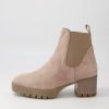 DJANGO & JULIETTE Dunkan Mushroom Suede Chelsea Boots | Boots