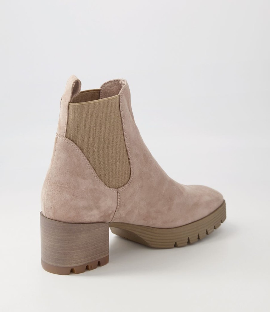 DJANGO & JULIETTE Dunkan Mushroom Suede Chelsea Boots | Boots