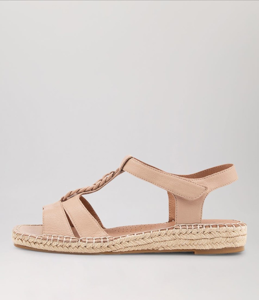 SUPERSOFT Petersoned Dark Nude Leather Espadrilles | Espadrilles