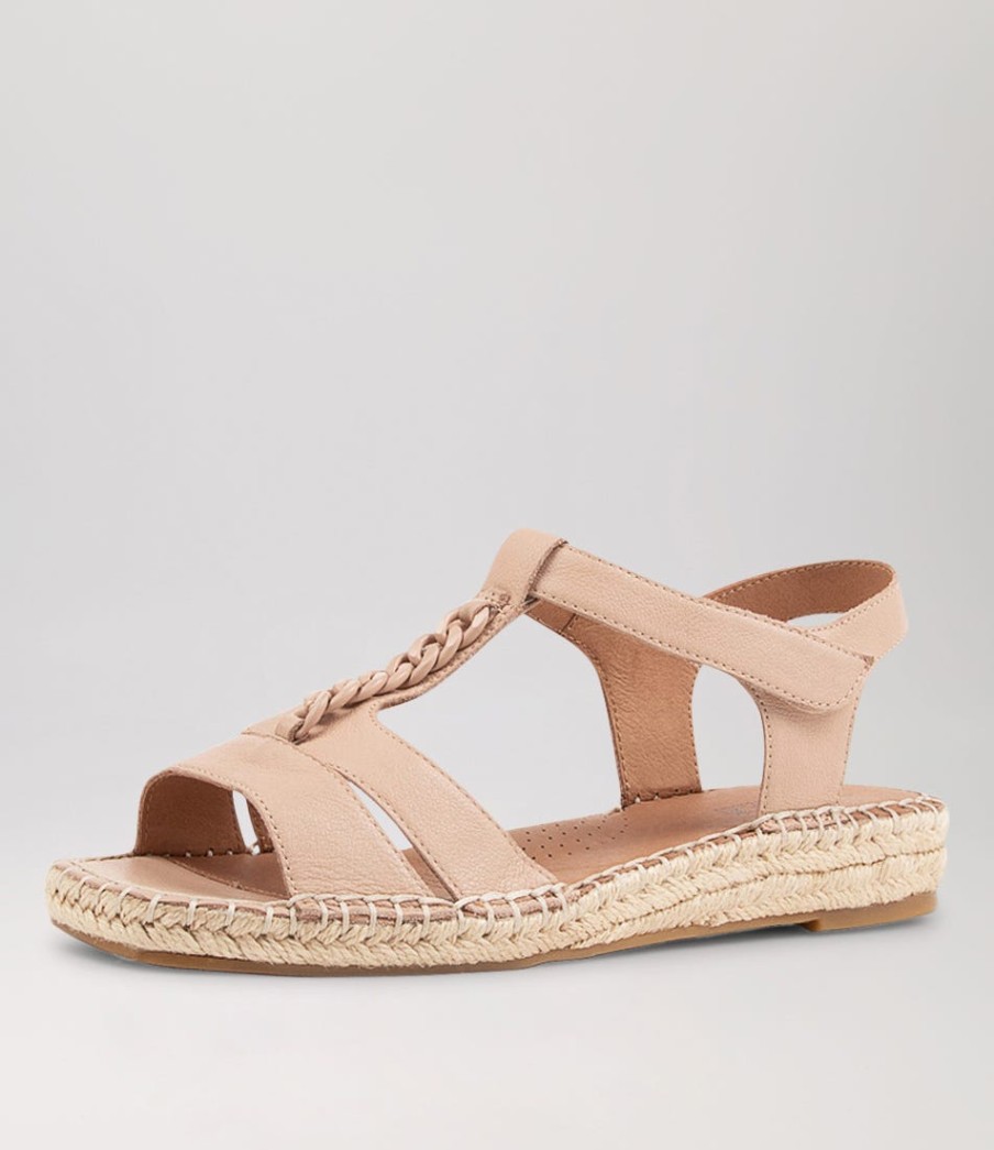 SUPERSOFT Petersoned Dark Nude Leather Espadrilles | Espadrilles