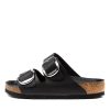 BIRKENSTOCK Arizona Big Buckle Black Oiled Leather | Flats